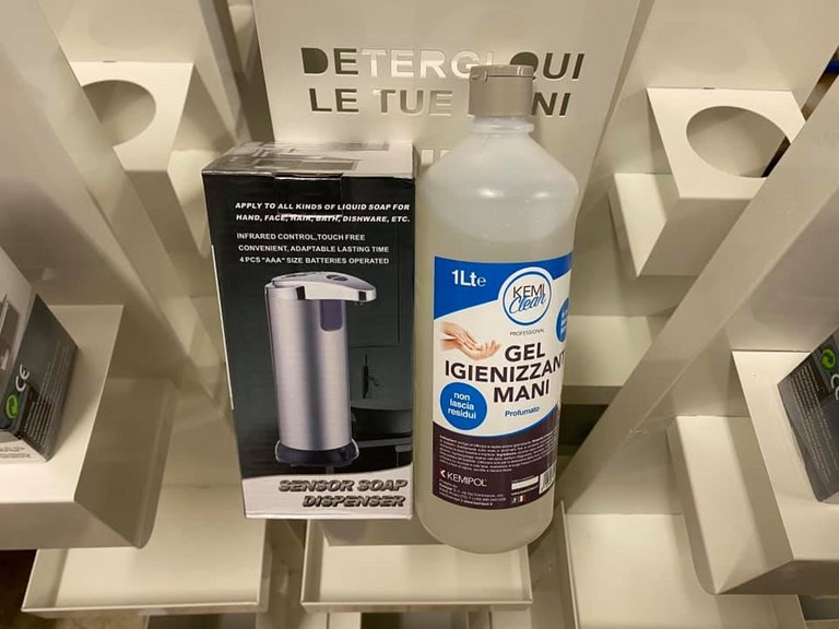 Dispenser Automatico Gel Igienizzante Mani Totem Colonnina Piantana Spray Biodefence BKA